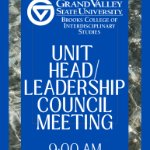 Unit Head/Leadership Council Combined Meeting poster on October 10, 2022